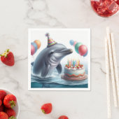 Dolphin Birthday Servet (Insitu)
