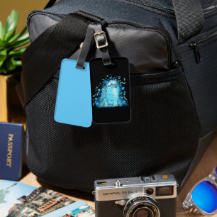 Dolphin Black Bagagelabel