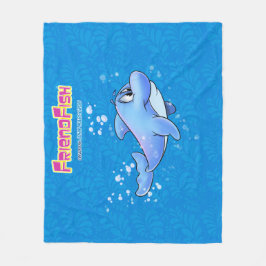 Dolphin Blanket schattige cartoon Fleece Deken