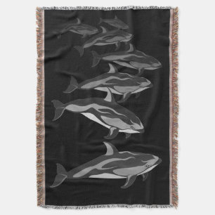 Dolphin Blanket White Sided Dolphin Throw Blanket Deken