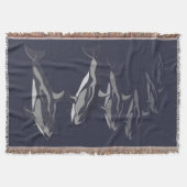 Dolphin Blanket White Sided Dolphin Throw Blanket Deken (Voorkant)