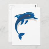 Dolphin Briefkaart (Voorkant / Achterkant)