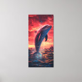 Dolphin Canvas Afdruk (Voorkant)