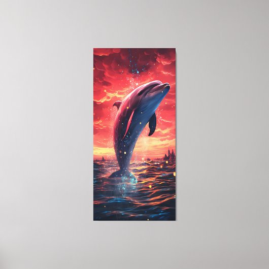 Dolphin Canvas Afdruk (Voorkant)