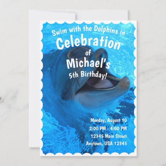 Dolphin Celebration Card Kaart (Voorkant)