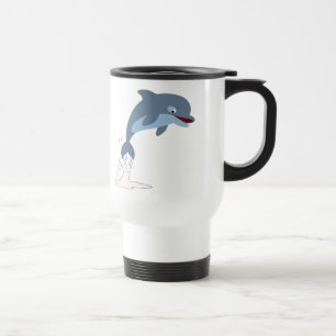 Dolphin Commuter Mok Cute Fun-Loving Cartoon