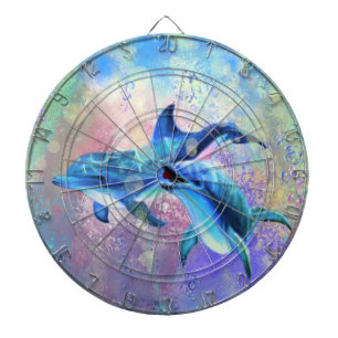Dolphin Couple Dart Board Happy Familie Dartbord