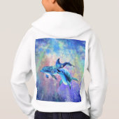 Dolphin Couple Hoodie happy Family (Achterkant)