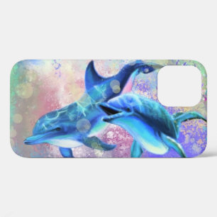 Dolphin Couple - Liefde - iPhone 12 Pro Hoesje