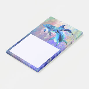 Dolphin Couple - Love - Happy Post-it® Notes