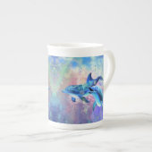 Dolphin Couple Mug Amour de famille (Devant droit)