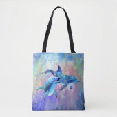 Dolphin Couple - Prachtig Draagtas (Voorkant)