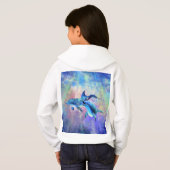 Dolphin Couple Sweat - shirt à capuche heureux Fam (Dos entier)