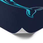 Dolphin Created Print | Muurafdrukken van dolfijne (Hoek)