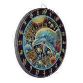 Dolphin Dance Coral Reef Dartboard Dartbord (Voorkant Links)