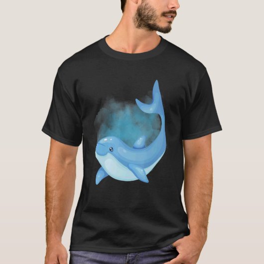 Dolphin Deep Ocean Creatures and Rift Life 1 T-shirt (Voorkant)
