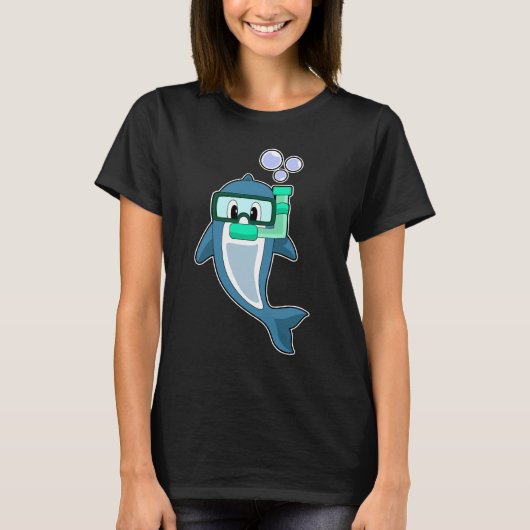 Dolphin Diver Snorkel T-shirt (Voorkant)