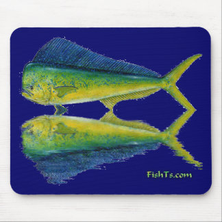 Dolphin, Dorado, MahiMahi met reflectie Muismat