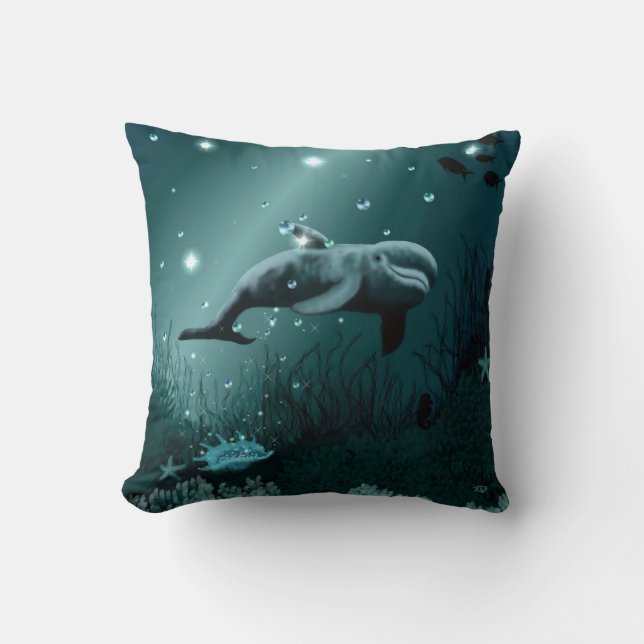 Dolphin Dream Kussen (Voorkant)