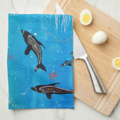 Dolphin Dreaming Mojo Keukenhanddoek (Quarter Fold)