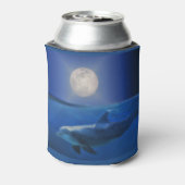 Dolphin en Moon Cozy Cup Koelbox Blikjeskoeler (Blikje Achterkant)