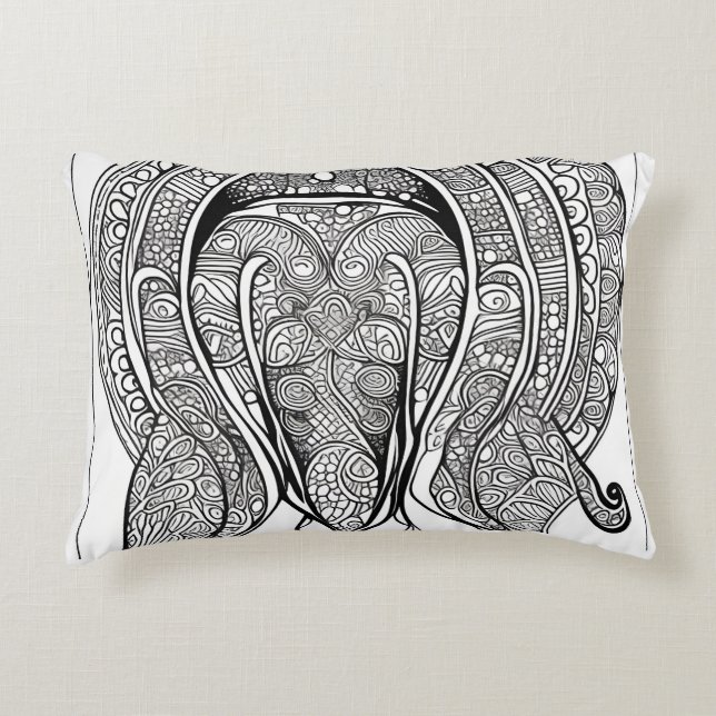 Dolphin Face Accent Kussen (Voorkant)