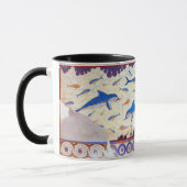 Dolphin Fresco uit het Minoan Palace van Knossos Mok (Links)