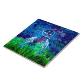 Dolphin Gaze Ceramic Tile Tegeltje (Zijkant)