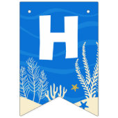 Dolphin Happy Birthday Pool Bunting Flags Vlaggetjes (Eerste vlag)