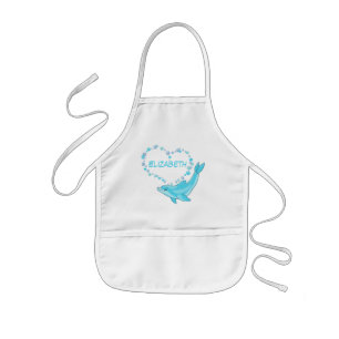 Dolphin Heart, aangepast Kinder Schort