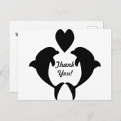 Dolphin Heart Briefkaart (Voorkant / Achterkant)