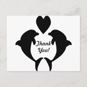 Dolphin Heart Briefkaart