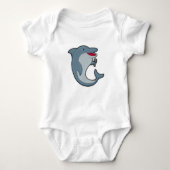 Dolphin in Singing met Microfoon Romper (Voorkant)