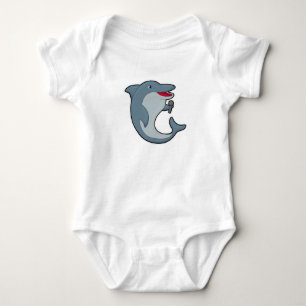 Dolphin in Singing met Microfoon Romper