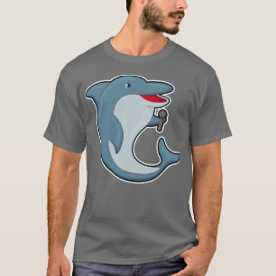 Dolphin in Singing met Microfoon T-shirt