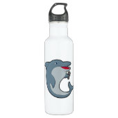 Dolphin in Singing met Microfoon Waterfles (Voorkant)