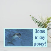 Dolphin Invitation Kaart (Staand voorkant)
