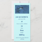 Dolphin Invitation Kaart (Achterkant)