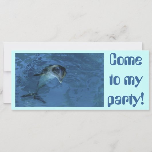 Dolphin Invitation Kaart (Voorkant)