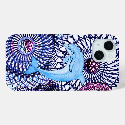 Dolphin Joy Case-Mate iPhone Case (Achterkant (horizontaal))