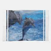 Dolphin Jumping Towel Theedoek (Horizontaal)