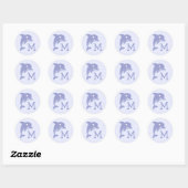 Dolphin Kind Cute Name Envelope Seal Stickers (Vel)