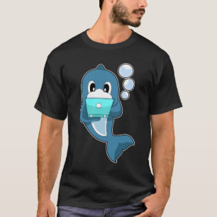 Dolphin-laptop T-shirt