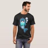 Dolphin-laptop T-shirt (Voorkant volledig)