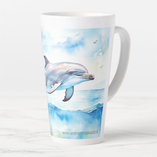 Dolphin Latte Mok (Rechterhoek)