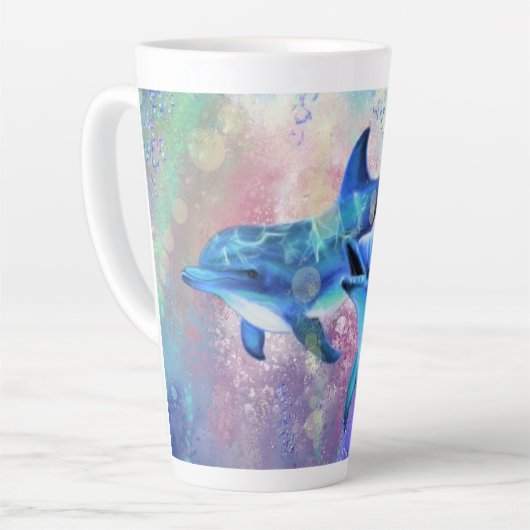 Dolphin Latte Mug (Angle gauche)