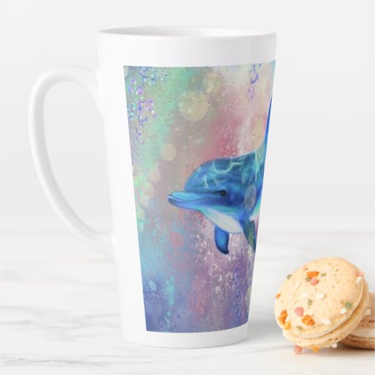 Dolphin Latte Mug (En situation)