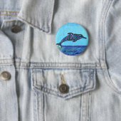 Dolphin leap ronde button 5,7 cm (In situ)