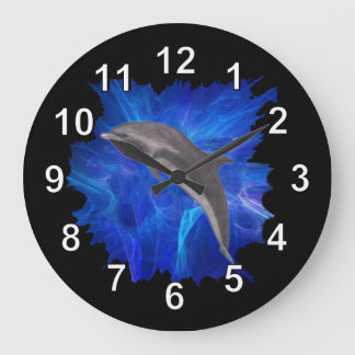 Dolphin Leaping Clock Grote Klok