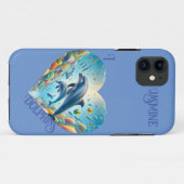 Dolphin Liefde Aanpasbaar Case-Mate iPhone Case (Achterkant (horizontaal))